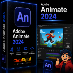 Adobe Animate 2024 para Windows 10 e Windows 11 | Licença Permanente