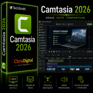 TechSmith Camtasia 2026 para Windows 10 e Windows 11 | Licença Permanente
