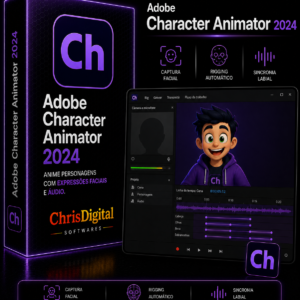 Adobe Character Animator 2026 para Windows 10 e Windows 11 | Licença Permanente