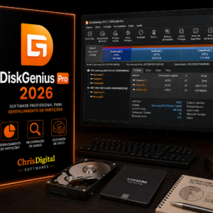 DiskGenius 2026 para Windows 10 e Windows 11 | Licença Permanente