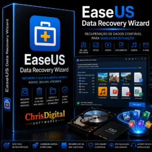 EaseUS Data Recovery Wizard - Versão 16.2.1 para Windows 10 e Windows 11 | Licença Permanente