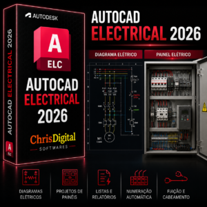 Autodesk AutoCAD Electrical 2026 em Inglês para Windows 10 e Windows 11 | Licença Permanente