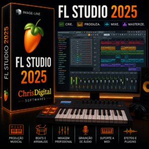 FL Studio 2025 para Windows 10 e Windows 11 | Licença Permanente