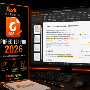Foxit PDF Editor 2026 para Windows 10 e Windows 11 | Licença Permanente