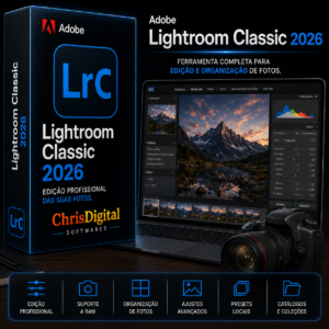 Adobe Lightroom Classic 2026 para Windows 10 e Windows 11 | Licença Permanente