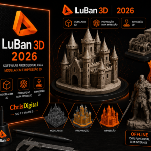LuBan 3D 2026 para Windows 10 e Windows 11 | Licença Permanente