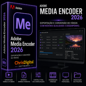 Adobe Media Encoder 2026 para Windows 11 | Licença Permanente