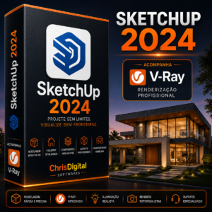 SketchUp 2024 para Windows 10 e Windows 11 | Licença Permanente