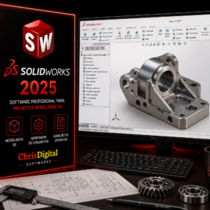 SolidWorks 2025 para Windows 10 e Windows 11 | Licença Permanente